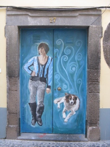 Claire Micklin's finished door.